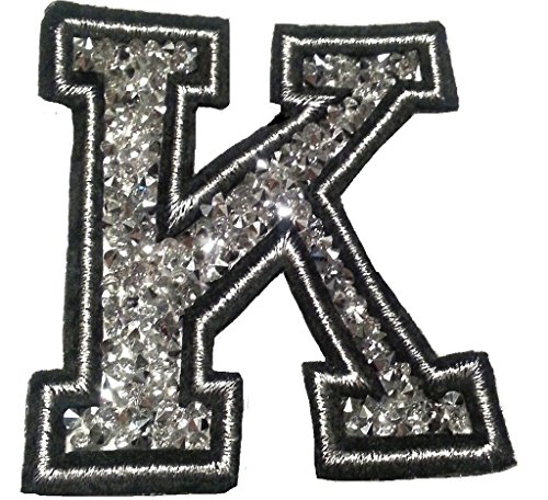 Bügel Iron on Buchstaben Aufnäher Patches für Jacken Cap Hosen Jeans Kleidung Stoff Kleider Bügelbilder Sticker Applikation Aufbügler zum aufbügeln" K CA 8-10 cm "" Bügel Iron on Buchstaben Aufnäher Patches für Jacken Cap Hosen Jeans Kleidung Stoff Kleider Bügelbilder Sticker Applikation Aufbügler zum aufbügeln" K CA 8-10 cm "" von B2SEE