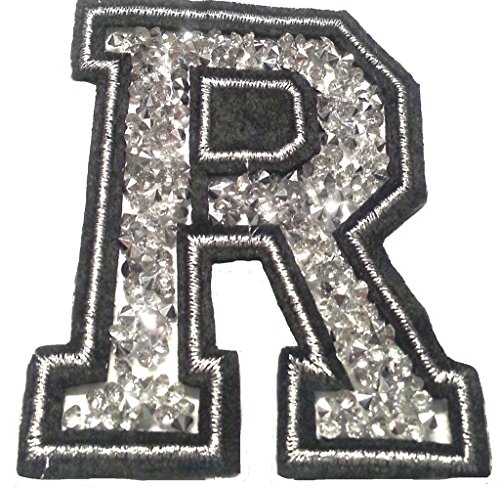 Bügel Iron on Buchstaben Aufnäher Patches für Jacken Cap Hosen Jeans Kleidung Stoff Kleider Bügelbilder Sticker Applikation Aufbügler zum aufbügeln R CA 8-10 cm Bügel Iron on Buchstaben Aufnäher Patches für Jacken Cap Hosen Jeans Kleidung Stoff Kleider Bügelbilder Sticker Applikation Aufbügler zum aufbügeln R CA 8-10 cm von B2SEE