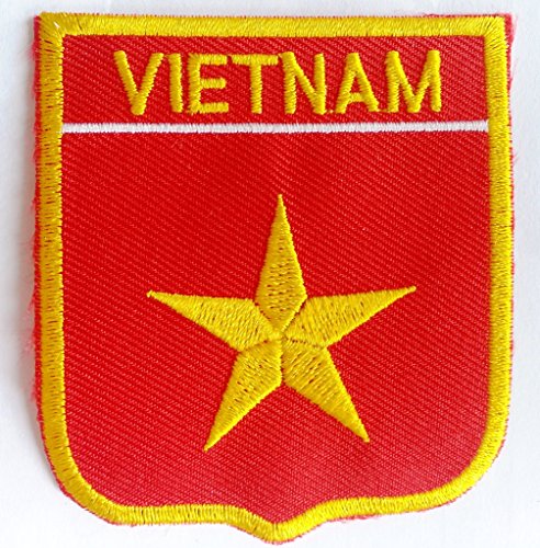 Fahnen Flagge Aufnäher Bügelbilder Patches für Kleidung Jacken Jeans Bekleidung Hosen Aufbügler Patches Aufnäher Applikation zum aufbügeln " Vietnam 6 x 7 cm " Fahnen Flagge Aufnäher Bügelbilder Patches für Kleidung Jacken Jeans Bekleidung Hosen Aufbügler Patches Aufnäher Applikation zum aufbügeln " Vietnam 6 x 7 cm " von B2SEE
