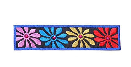 Iron on Blumen Aufnäher Patches Applikation Aufbügler Bügelbilder Flicken für Kleidung Jacken Jeans Stoff Kleidung Kleider zum auf-bügeln Blumen Bordüre Borte Borde 11 x 2,2 cm Iron on Blumen Aufnäher Patches Applikation Aufbügler Bügelbilder Flicken für Kleidung Jacken Jeans Stoff Kleidung Kleider zum auf-bügeln Blumen Bordüre Borte Borde 11 x 2,2 cm von B2SEE