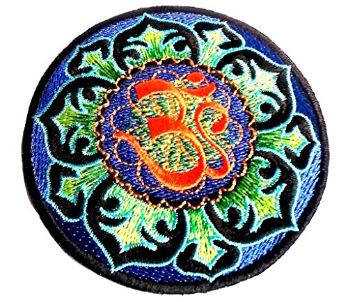 Iron on Bügel Aufnäher Patches Flicken Aufbügler Bügelbilder Applikation Kleidung Blume Stern Hippie Peace 8 cm von B2SEE