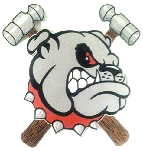 Iron on Bügel Bulldog Patch-Aufnäher-Applikation-Patches-Sticker-ei groß Jeans Jacken „ Pitbull 21 x 23 cm " von B2SEE