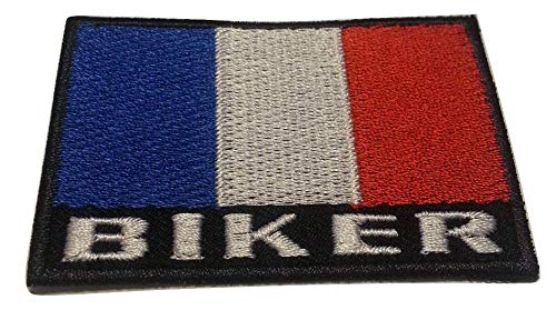 Iron on Bügel Flagge Biker Frankreich Aufnäher Patches Flicken Aufbügler Bügelbild Applikation Sticker-Ei Flagge Frankreich Tricolore Biker 7,5 x 4,8 cm Iron on Bügel Flagge Biker Frankreich Aufnäher Patches Flicken Aufbügler Bügelbild Applikation Sticker-Ei Flagge Frankreich Tricolore Biker 7,5 x 4,8 cm von B2SEE