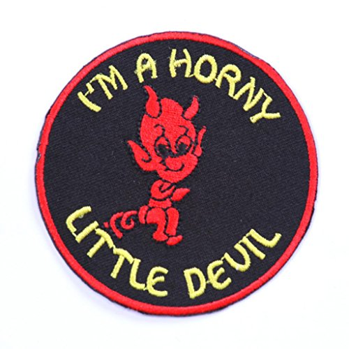 Patch Aufnäher Bügelbild Applikation little horny devil von B2SEE