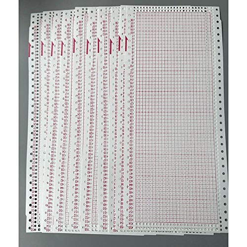 BAAQII 10 Stück Blank Punch Card 24 Stich für Brother Singer SReed Strickmaschine von BAAQII