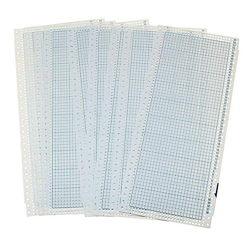 BAAQII 10 Stück Blank Punch Card 24 Stiche für Brother Strickmaschine Singer/SReed BAAQII 10 Stück Blank Punch Card 24 Stiche für Brother Strickmaschine Singer/SReed von BAAQII