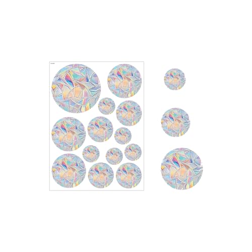 BABANI 12 Blätter Suncatcher Sticker Prisma Fensteraufkleber Regenbogen Folie Fenster Fensterfolie Regenbogeneffekt Sonnenfänger Fenstersticker Aufkleber (12) von BABANI
