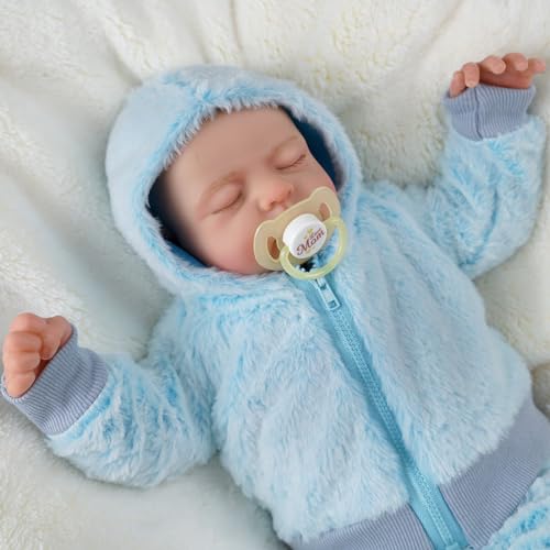BABESIDE Lebensechte Reborn-Babypuppen Junge 20 Zoll Realistische Neugeborene Lebensechte Bewegliche Puppe für Kinder Weicher Stoffkörper mit Kleidung und Spielzeug, Geschenk für Kinder ab 3 Jahren von BABESIDE