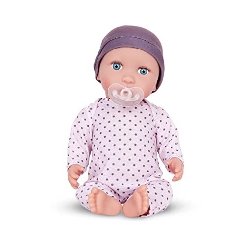 Babi BAB7224Z babi-14 Baby Kleidung in lilafarben und Schnuller – Weiche 36 cm Puppe mit mittlerem Hautton und blauen Augen – Spielzeug ab 2 Jahren, Bunt Babi BAB7224Z babi-14 Baby Kleidung in lilafarben und Schnuller – Weiche 36 cm Puppe mit mittlerem Hautton und blauen Augen – Spielzeug ab 2 Jahren, Bunt von BABI