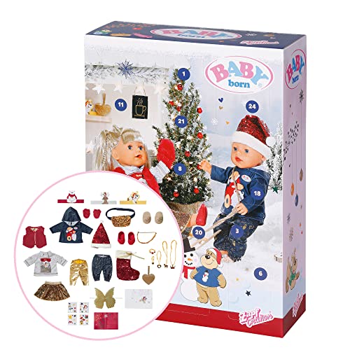 BABY born Adventskalender mit 24 Überraschungen, enthält Kleidung und Accessoires für 43 cm Puppen, 832844 Zapf Creation BABY born Adventskalender mit 24 Überraschungen, enthält Kleidung und Accessoires für 43 cm Puppen, 832844 Zapf Creation von BABY Born