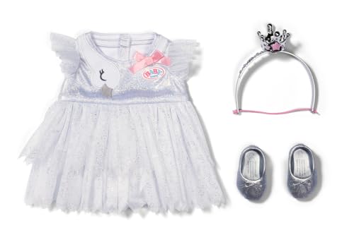 BABY born Ballerina-Outfit - Body & Tüll-Rock mit Schwanen-Stickerei - Inkl. Haarreif mit Krone & Schuhen - Hochwertiges Puppenzubehör - Kleidung geeignet für Puppen der Größe 43 cm BABY born Ballerina-Outfit - Body & Tüll-Rock mit Schwanen-Stickerei - Inkl. Haarreif mit Krone & Schuhen - Hochwertiges Puppenzubehör - Kleidung geeignet für Puppen der Größe 43 cm von BABY Born