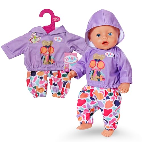 BABY born Hoodie-Outfit mit Hose & Oberteil - Hochwertiges Puppenzubehör - Kleidung geeignet für Puppen der Größe 43 cm BABY born Hoodie-Outfit mit Hose & Oberteil - Hochwertiges Puppenzubehör - Kleidung geeignet für Puppen der Größe 43 cm von BABY Born