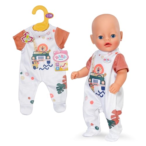 BABY born Strampler mit Dschungelmotiv & kurzen Ärmeln - Hochwertiges Puppenzubehör - Kleidung geeignet für alle Puppen der Größe 36 cm BABY born Strampler mit Dschungelmotiv & kurzen Ärmeln - Hochwertiges Puppenzubehör - Kleidung geeignet für alle Puppen der Größe 36 cm von BABY Born