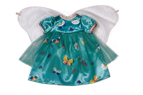 BABY born grünes Feenkleid - Mit Schmetterlingsapplikationen & Stoffflügeln - Hochwertiges Puppenzubehör - Kleidung geeignet für Puppen der Größe 43 cm BABY born grünes Feenkleid - Mit Schmetterlingsapplikationen & Stoffflügeln - Hochwertiges Puppenzubehör - Kleidung geeignet für Puppen der Größe 43 cm von BABY Born