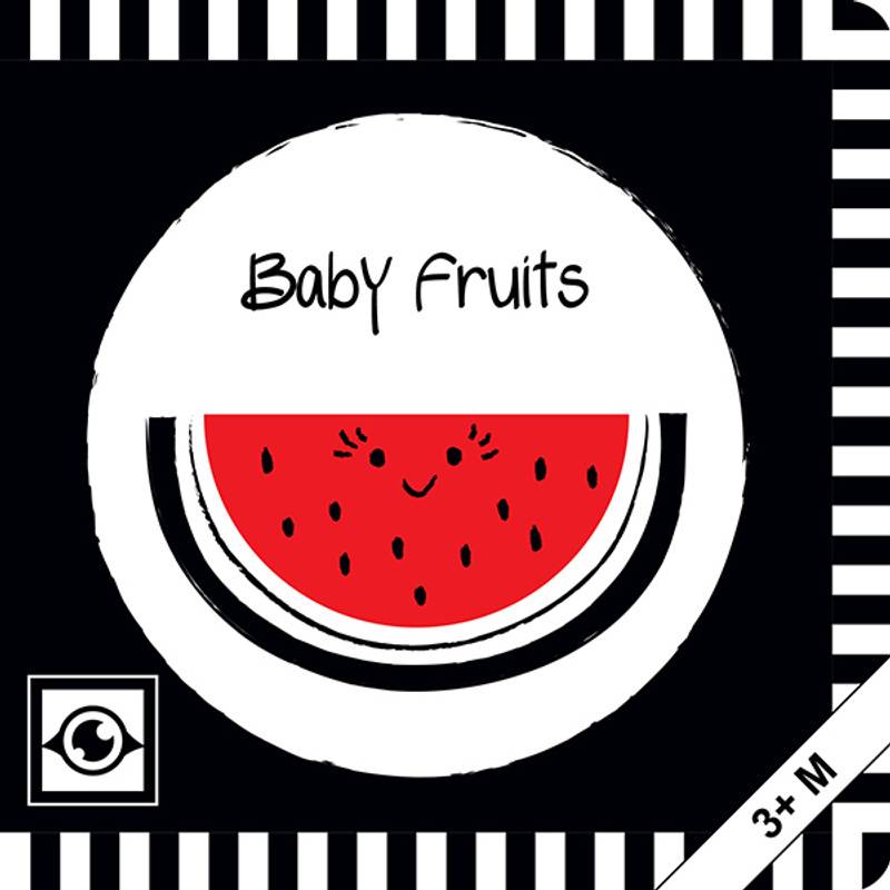 Baby Fruits: Kontrastbuch Für Babys Mit Öffnungen · Kontrastreiche Bilder Angepasst An Babyaugen · Schwarz Weiß Primärfarben Buch Für Neugeborene · Me von BABY EYE