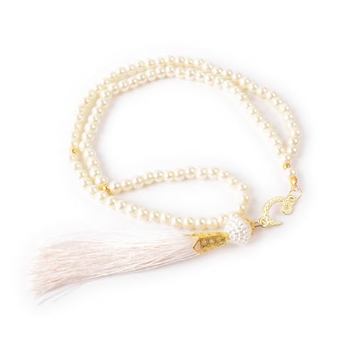 Set of 30 Muslim Tasbeeh 99 Beads, Muslim Gift, Gebet Perlen Tasbih, Islamic Eid Ramadan Geschenk (White), Beyaz Tesbih von BABY SHOWER CHOCOLATE