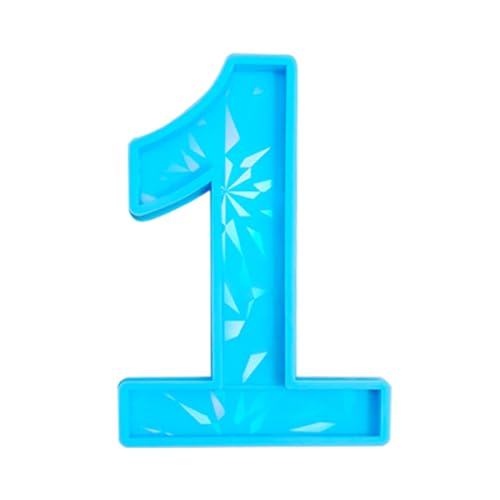 0-9 Nummer Geburtstag Kerze Silikon Schimmel 3d Fondant Kuchenschokolade Dekoration Werkzeug Handgefertigte Bonbonform Partyzubehör von BABYVIVA