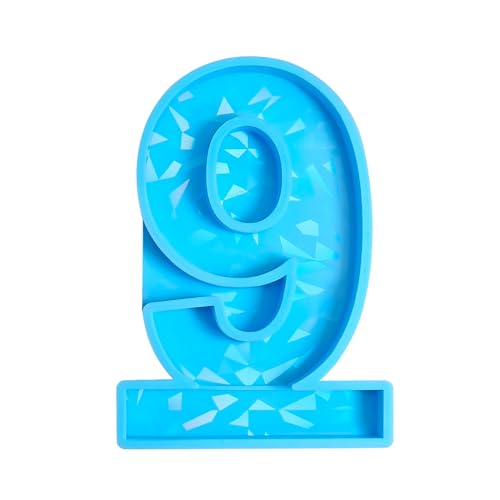 0-9 Nummer Geburtstag Kerze Silikon Schimmel 3d Fondant Kuchenschokolade Dekoration Werkzeug Handgefertigte Bonbonform Partyzubehör von BABYVIVA