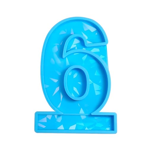0-9 Nummer Geburtstag Kerze Silikon Schimmel 3d Fondant Kuchenschokolade Dekoration Werkzeug Handgefertigte Bonbonform Partyzubehör von BABYVIVA