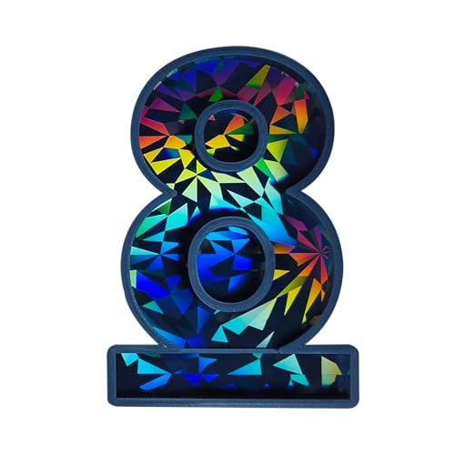 0-9 Nummer Geburtstag Kerze Silikon Schimmel 3d Fondant Kuchenschokolade Dekoration Werkzeug Handgefertigte Bonbonform Partyzubehör von BABYVIVA