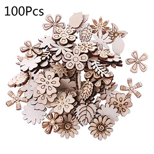 100 PCs Blumenblätter Holzscheiben Basteln Holzausschnitt Weihnachtsfeier Dekoration Requisiten Holzverzierungen Geschenk Tags 100 PCs Blumenblätter Holzscheiben Basteln Holzausschnitt Weihnachtsfeier Dekoration Requisiten Holzverzierungen Geschenk Tags von BABYVIVA
