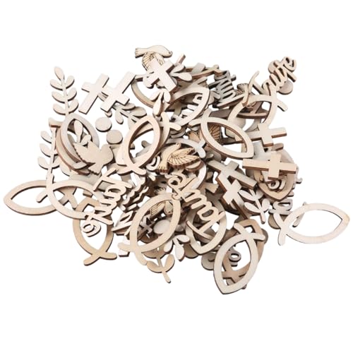 100pcs Holzfisch Kreuzt Vogelkonfettis Streudekorationen Taufe Kommunion Bestätigung Babyparty Tisch Ornament 100pcs Holzfisch Kreuzt Vogelkonfettis Streudekorationen Taufe Kommunion Bestätigung Babyparty Tisch Ornament von BABYVIVA