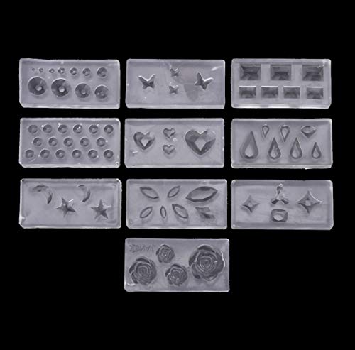 10pcs/set Mondsternform 3D Silikonform Nägel Kunstschnitzform Für Nägeldekoration Maincure Werkzeug Für Mädchen von BABYVIVA