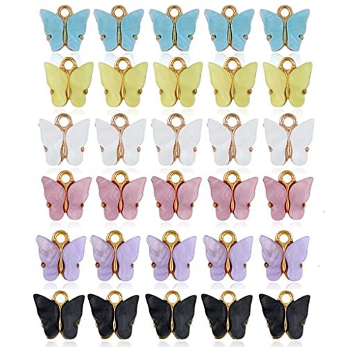 30 Stücke Buntes Zauber Von Acryl Für Schmetterlingsarmbandanhänger Für Schmuck Halskette Ohrring Handwerk Accessoires 30 Stücke Buntes Zauber Von Acryl Für Schmetterlingsarmbandanhänger Für Schmuck Halskette Ohrring Handwerk Accessoires von BABYVIVA