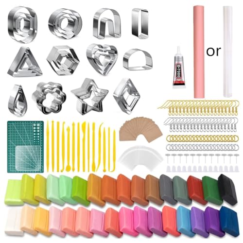 360 Stcs Tonschneider Sets 14 Formen Tonschneider Mit Ohrringhaken Sprungringe Lehmschaber Für Ohrringschmuck 360 Stcs Tonschneider Sets 14 Formen Tonschneider Mit Ohrringhaken Sprungringe Lehmschaber Für Ohrringschmuck von BABYVIVA