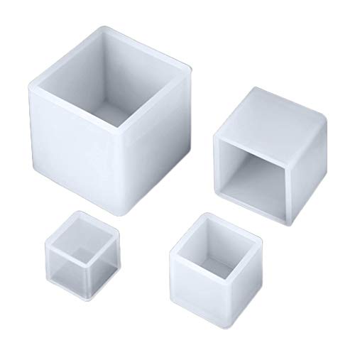 4pcs/Set Würfelkristall Epoxidharzform Quadratische Silikonform Schmuckstück Pendellguss Epoxy Form BRÜFZEUGKERKE 4pcs/Set Würfelkristall Epoxidharzform Quadratische Silikonform Schmuckstück Pendellguss Epoxy Form BRÜFZEUGKERKE von BABYVIVA