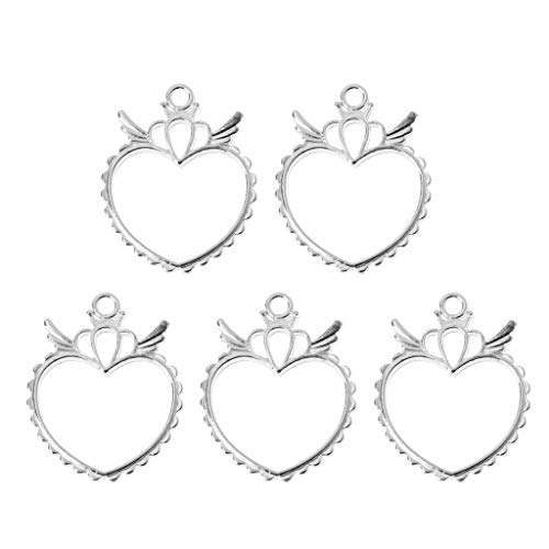 5 PCs/Set Hohle Herzrahmen Handgefertigt Offener Rückenlünette Für Schlüsselbundschmuck Handwerkskettenarmband Herstellung 5 PCs/Set Hohle Herzrahmen Handgefertigt Offener Rückenlünette Für Schlüsselbundschmuck Handwerkskettenarmband Herstellung von BABYVIVA