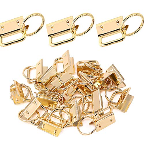 50 Stück für Schlüsselanhänger-Hardware mit Schlüsselring-Set für Taschen, Armbänder, Webbi, 2,5 cm Schlüsselringe von BABYVIVA