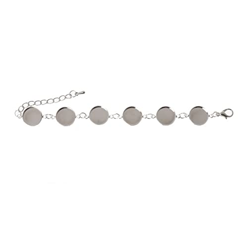 6 Runde Lünette Pads Leere Glas Cabochons Armband Splitter Für Schmuckherstellung 6 Runde Lünette Pads Leere Glas Cabochons Armband Splitter Für Schmuckherstellung von BABYVIVA