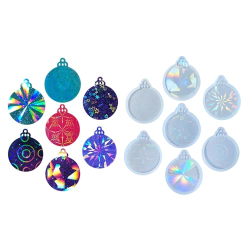7pcs Set Kreative Runde Silikonformen Für Harz Weihnachtsbaumdekoration Formen Schmuckform Für Handwerksprojekte 7pcs Set Kreative Runde Silikonformen Für Harz Weihnachtsbaumdekoration Formen Schmuckform Für Handwerksprojekte von BABYVIVA