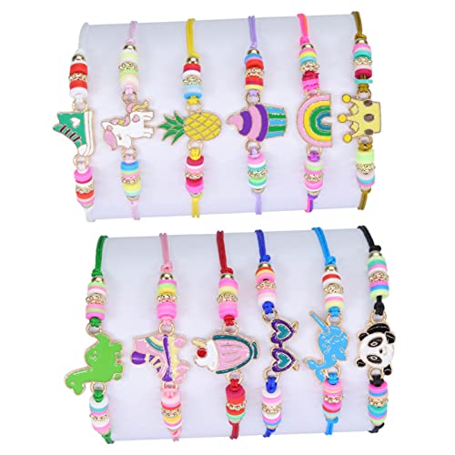 BABYVIVA 12 PCs Little Girl Cartoon Freundschaftsarmband Multicolor Woven Tun Play Für Mädchen Geburtstagsfeier Gunst BABYVIVA 12 PCs Little Girl Cartoon Freundschaftsarmband Multicolor Woven Tun Play Für Mädchen Geburtstagsfeier Gunst von BABYVIVA