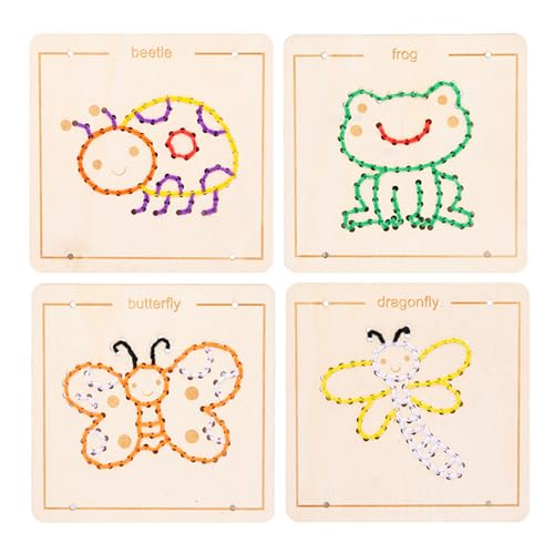 BABYVIVA Bildungsholzschnürung Spielzeug Kleinkind Fine Motor Skilling Board Bildungsssenorische Spielzeugnähte Für Kinder Von 3 Bis 6 Jahren BABYVIVA Bildungsholzschnürung Spielzeug Kleinkind Fine Motor Skilling Board Bildungsssenorische Spielzeugnähte Für Kinder Von 3 Bis 6 Jahren von BABYVIVA