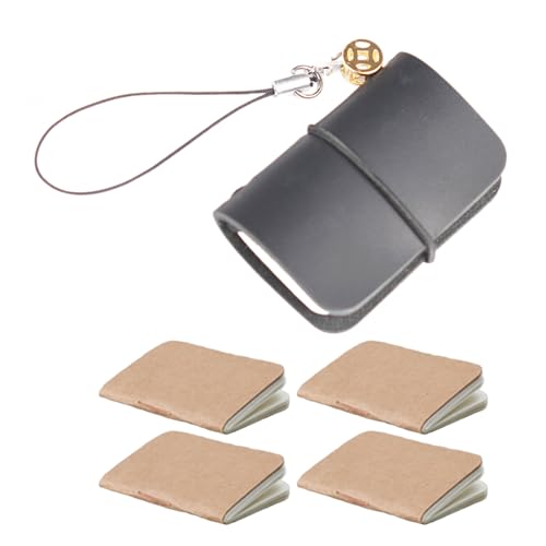 BABYVIVA Funktionales Lederjournal Robustes Leder Pocket Komposition Notizbuch Mit Schlüsselkette Für Alltägliche Überlegungen von BABYVIVA