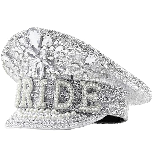 BABYVIVA Sparkling Bride Hochzeit Requisiten Weiße Pailletten Und Verkleinerte Perlen Für Hochzeitsvergütung Bachelorette Party von BABYVIVA