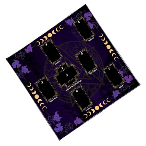 BABYVIVA Stoffkartentisch Karten Tuch Wandtee Leseberichtung Tarotkarte Tischdecke Altäre Stoff Einfach Zu Bedienen von BABYVIVA