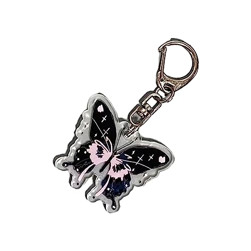 Clear Butterfly Photocard Schlüsselbund Elastischer Anti Lost Seilkarten Display Ständer Keyring Photo Schutzhülle von BABYVIVA