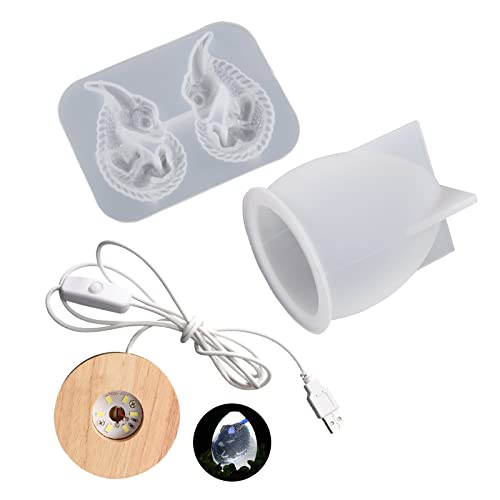 Dragon Eierharzform Set Eierform Harzform Drache Silikonform Für Harz Kunsttisch Lampe Wohnhäuser Dekorationen von BABYVIVA