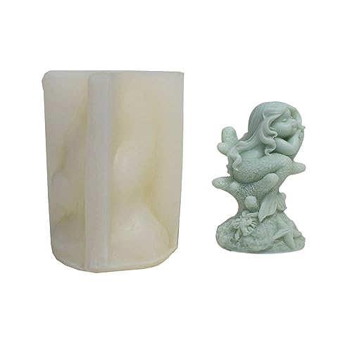 Einzigartige Meerjungfrau Silikonform Kerze Gips Formen Schöne Ozean Thema 3D Meerjungfrau Duft Kerze Silikonform von BABYVIVA