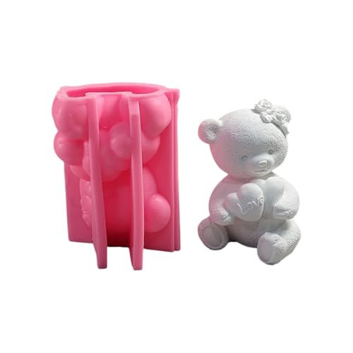 Flexible Silikonformbär Figurinform Geformte Kerzenform Duft Aromatherapys Herstellung Form Handgefertigter Ornamentform von BABYVIVA