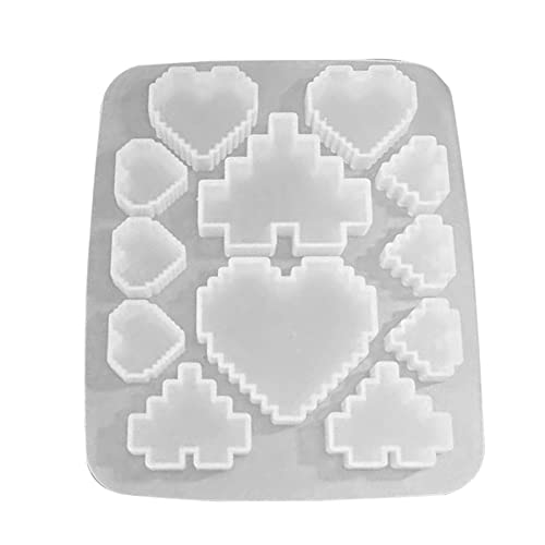 Handgefertigte Liebe Herzform Ornamente Epoxidharz Schimmel Halskette Anhänger Silikonform Basteln Schmuckdekorationen Gusswerkzeuge Gusswerkzeuge von BABYVIVA