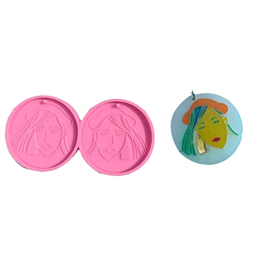Handgefertigte Ohrringe Epoxidharz Schimmel Ohrhörer Dangler Silikon Schimmel Handwerk Schmuck Pendant Halskette Gusswerkzeug von BABYVIVA