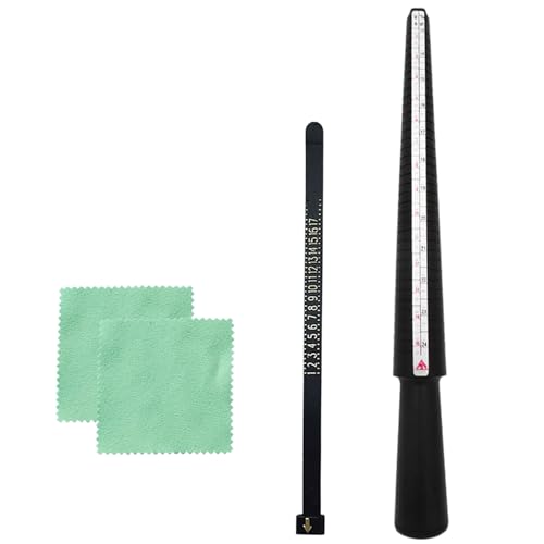 Kompakte Fingergrößenmesswerte Set Bequeme Ringe Größen Messwerkzeuge Tragbarer Sizer Set Mit Wischtuch Und Schwamm von BABYVIVA