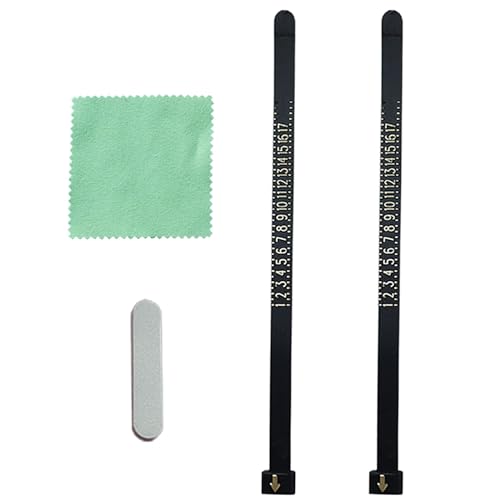 Kompakte Fingergrößenmesswerte Set Bequeme Ringe Größen Messwerkzeuge Tragbarer Sizer Set Mit Wischtuch Und Schwamm Kompakte Fingergrößenmesswerte Set Bequeme Ringe Größen Messwerkzeuge Tragbarer Sizer Set Mit Wischtuch Und Schwamm von BABYVIVA