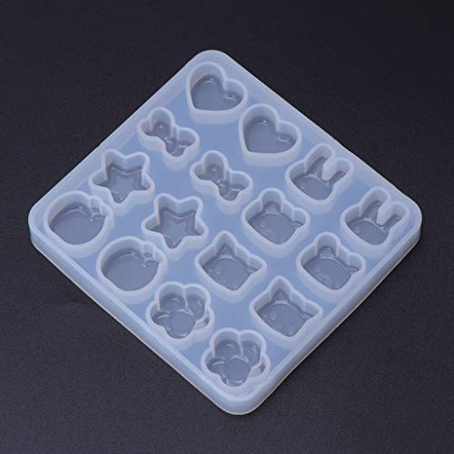 Kreativer Herz Star Anhänger Silikonform Für Kuchen Epoxidharz Handwerksschmuck Herstellen Schokolade von BABYVIVA
