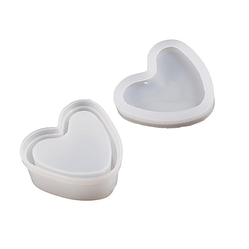 Kristall Epoxidharz Jar Schimmelpilz Lid Silikonform Für Schmuck Making Candy Box Behälter Gusswerkzeug von BABYVIVA