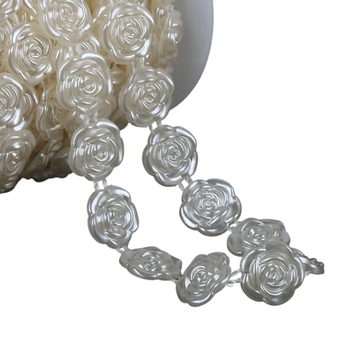 Künstliche Perlen Streich Perlen Kette Imitation Perlen Harz Perlen Kette Für Kunsthandwerk Hochzeitsdekoration Schmuck Herstellung von BABYVIVA